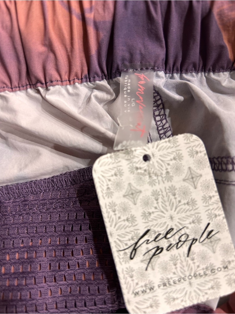 Free People FP Movement In The Wild Pants violet cloud wash L - Picture 4 of 5